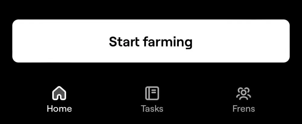 Скриншот кошелька Blum: изображение с подключением Bitget Wallet, балансом BP и кнопкой "Start Farming".